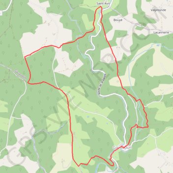 Itinéraire Gavaudun, dans la vallée de la Lède - Pays de la vallée du Lot, distance, dénivelé, altitude, carte, profil, trace GPS