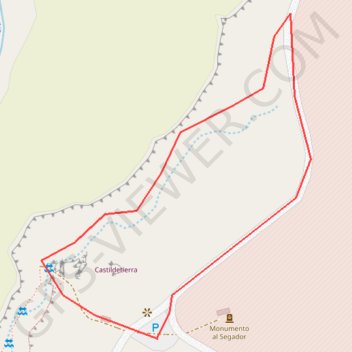 Itinéraire Le Cabezo de Castildetierra, distance, dénivelé, altitude, carte, profil, trace GPS
