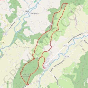 Itinéraire La chapelle Saint-Roch, distance, dénivelé, altitude, carte, profil, trace GPS