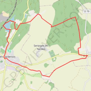 Itinéraire Le grès qui va boire, distance, dénivelé, altitude, carte, profil, trace GPS