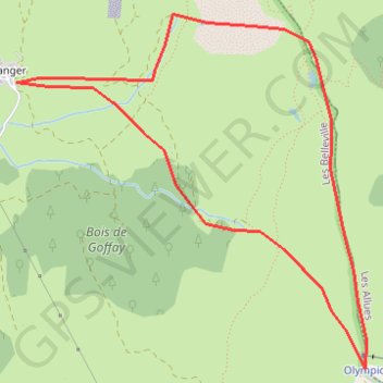 Itinéraire Montagne de Cherferie, Crêt-Volland et Verdet, distance, dénivelé, altitude, carte, profil, trace GPS