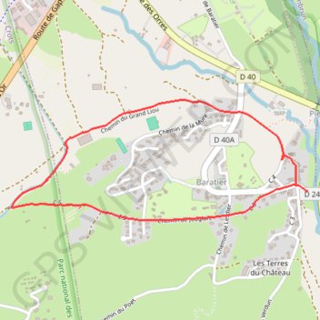 Itinéraire [Itinéraire] Boucle de la Mûre, distance, dénivelé, altitude, carte, profil, trace GPS