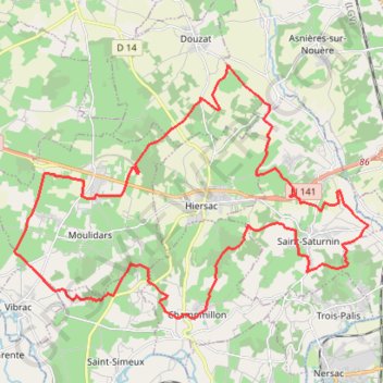 Itinéraire Saint Saturnin, distance, dénivelé, altitude, carte, profil, trace GPS