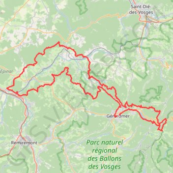 Itinéraire Tour de la Vologne (Vosges) (2022), distance, dénivelé, altitude, carte, profil, trace GPS