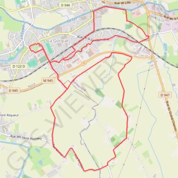 Itinéraire Chemin de randonnée des Magots - La Gorgue, distance, dénivelé, altitude, carte, profil, trace GPS