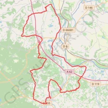 Itinéraire Circuit des Vignobles de Buzet - Lavadarc, distance, dénivelé, altitude, carte, profil, trace GPS