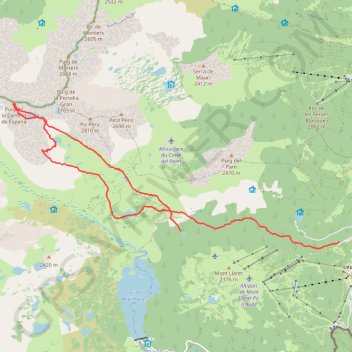Itinéraire La Cometa d'Espagne, distance, dénivelé, altitude, carte, profil, trace GPS