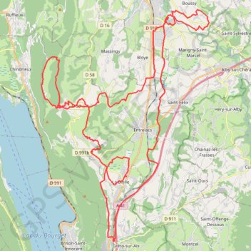 Itinéraire Parcours Gravel 69 km - La Biolle-17119015, distance, dénivelé, altitude, carte, profil, trace GPS