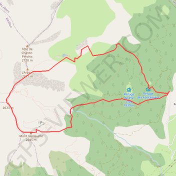 Itinéraire Lac de l'Hivernet et crêtes jusqu'au Mont Guillaume, distance, dénivelé, altitude, carte, profil, trace GPS