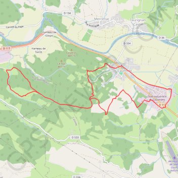 Itinéraire Tracé sur les hauts de Caumont, distance, dénivelé, altitude, carte, profil, trace GPS