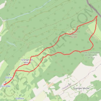 Itinéraire Le grand taureau, distance, dénivelé, altitude, carte, profil, trace GPS