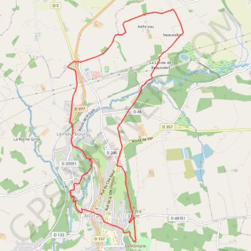 Itinéraire Crêtes et monuments de Mortain, distance, dénivelé, altitude, carte, profil, trace GPS