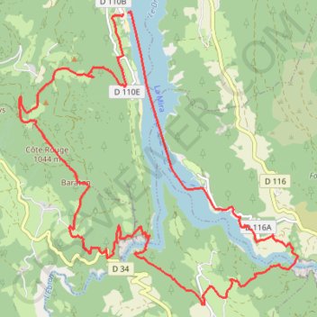 Itinéraire Alpes-Trieves-Lac de Monteynard, distance, dénivelé, altitude, carte, profil, trace GPS