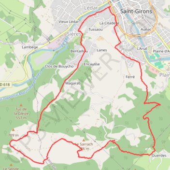 Itinéraire 9-91, distance, dénivelé, altitude, carte, profil, trace GPS