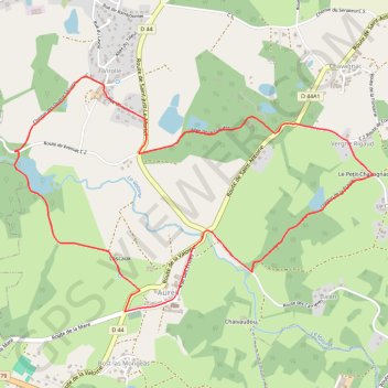 Itinéraire Loopi_Aureil_SentierDesIfs, distance, dénivelé, altitude, carte, profil, trace GPS