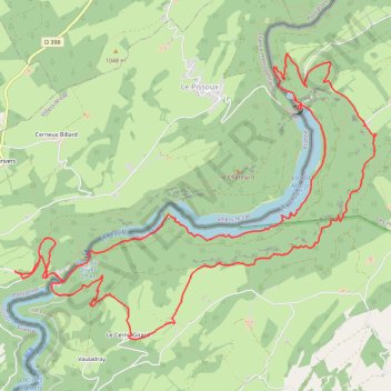 Itinéraire Les Balcons du Doubs, distance, dénivelé, altitude, carte, profil, trace GPS