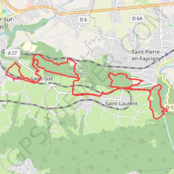 Itinéraire Saint Sixt à Saint Laurent, distance, dénivelé, altitude, carte, profil, trace GPS