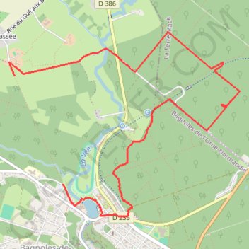 Itinéraire Randonnée B5 : La Montjoie, distance, dénivelé, altitude, carte, profil, trace GPS