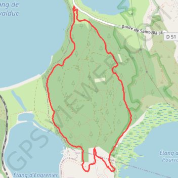 Itinéraire Forêt saint blaise, distance, dénivelé, altitude, carte, profil, trace GPS