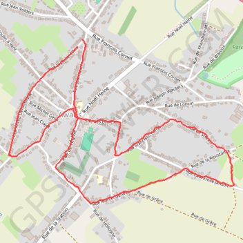 Itinéraire Promenade à Awans, distance, dénivelé, altitude, carte, profil, trace GPS
