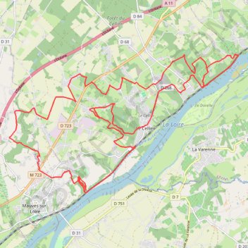 Itinéraire Les coulées du Cellier, distance, dénivelé, altitude, carte, profil, trace GPS