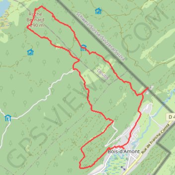 Itinéraire Roche Bernard - Bois-d'Amont, distance, dénivelé, altitude, carte, profil, trace GPS