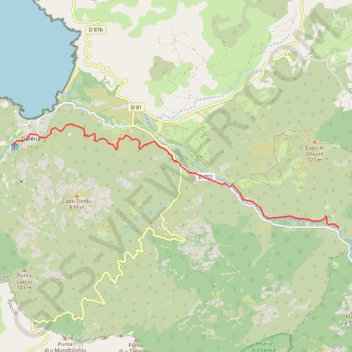 Itinéraire Mare E Monti - Etape 3, distance, dénivelé, altitude, carte, profil, trace GPS