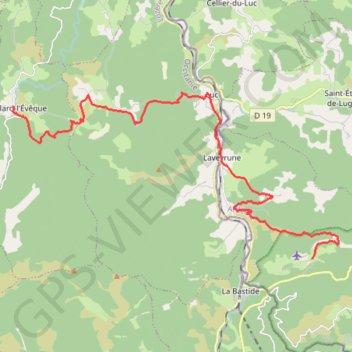 Itinéraire GR70 Etape 5 Cheylard Notre dame des neiges 24 km, distance, dénivelé, altitude, carte, profil, trace GPS