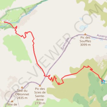 Itinéraire Tour des Écrins, des Souffles au Désert, distance, dénivelé, altitude, carte, profil, trace GPS