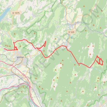 Itinéraire La scia depuis le Cucheron, distance, dénivelé, altitude, carte, profil, trace GPS
