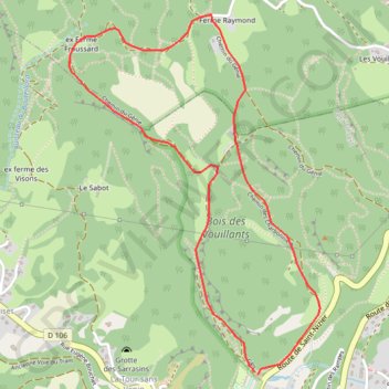 Itinéraire Le désert de Jean-Jacques Rousseau, Seyssinet, distance, dénivelé, altitude, carte, profil, trace GPS