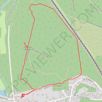 Itinéraire ROUQ forêt, distance, dénivelé, altitude, carte, profil, trace GPS