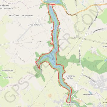 Itinéraire Pont Noir - Tour du Lac Saint-Barthélémy, distance, dénivelé, altitude, carte, profil, trace GPS