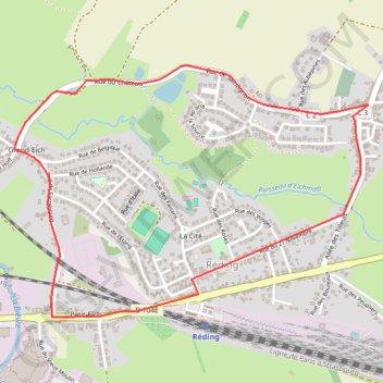 Itinéraire Circuit du Tour-de-Réding - Réding, distance, dénivelé, altitude, carte, profil, trace GPS