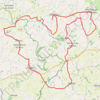 Itinéraire 1 - route_du_poire_2025_50_kms-20357480-1733564375-583, distance, dénivelé, altitude, carte, profil, trace GPS