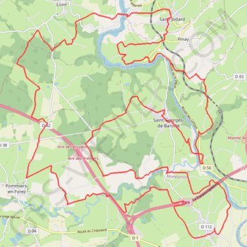 Itinéraire L'A89 et les Gorges de la Loire - Saint-Georges-de-Baroille, distance, dénivelé, altitude, carte, profil, trace GPS