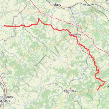 Itinéraire GR13 De Saint-Maurice-sur-Aveyron (Loiret) à Saint-Père (Yonne), distance, dénivelé, altitude, carte, profil, trace GPS