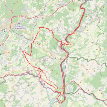 Itinéraire ironman_703_luxembourg_bike, distance, dénivelé, altitude, carte, profil, trace GPS