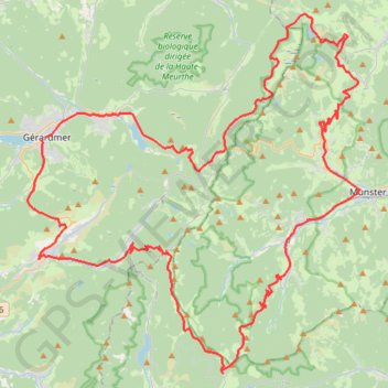 Itinéraire G- les cretes, distance, dénivelé, altitude, carte, profil, trace GPS