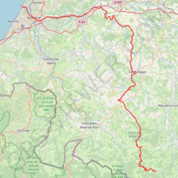 Itinéraire AHUÑA gravel, distance, dénivelé, altitude, carte, profil, trace GPS