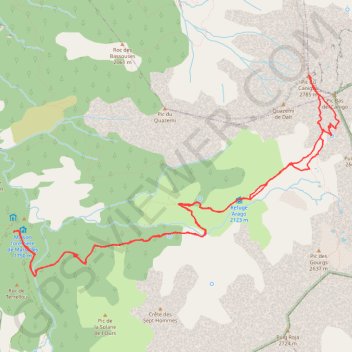 Itinéraire Le Canigou, distance, dénivelé, altitude, carte, profil, trace GPS
