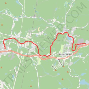 Itinéraire Track 20260929-152203, distance, dénivelé, altitude, carte, profil, trace GPS