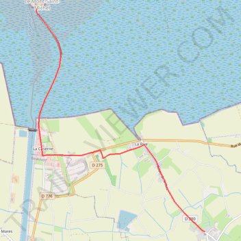 Itinéraire 1 - Ardevon - Mont Saint Michel bis, distance, dénivelé, altitude, carte, profil, trace GPS