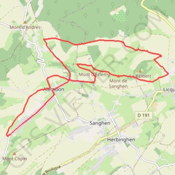 Itinéraire Sentier du Ventu - Alembon, distance, dénivelé, altitude, carte, profil, trace GPS