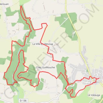 Itinéraire Caden Course, distance, dénivelé, altitude, carte, profil, trace GPS