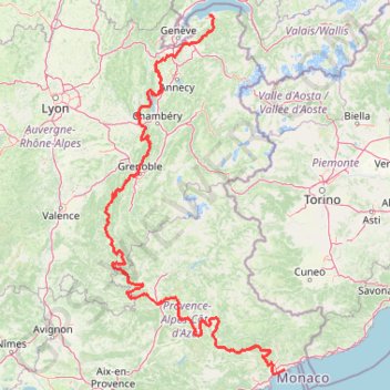 Itinéraire P'tites Routes du Soleil, distance, dénivelé, altitude, carte, profil, trace GPS