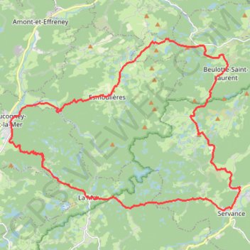 Itinéraire Boucle cyclable n°15 La Petite Finlande - Vosges du Sud, distance, dénivelé, altitude, carte, profil, trace GPS