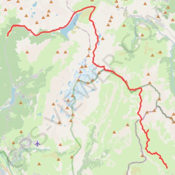 Itinéraire Traversée de l'Oisans en Snowkite, distance, dénivelé, altitude, carte, profil, trace GPS