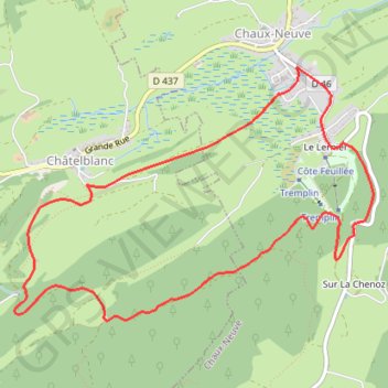 Itinéraire Le Lernier, distance, dénivelé, altitude, carte, profil, trace GPS