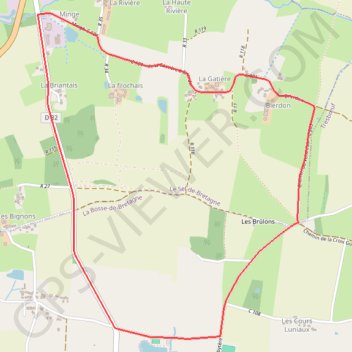 Itinéraire circuit 2 de la bosse de bretagne, distance, dénivelé, altitude, carte, profil, trace GPS